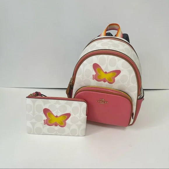 Coach | Bags | Coach Mini Court Backpack Corner Zip Wristlet  display picture 1